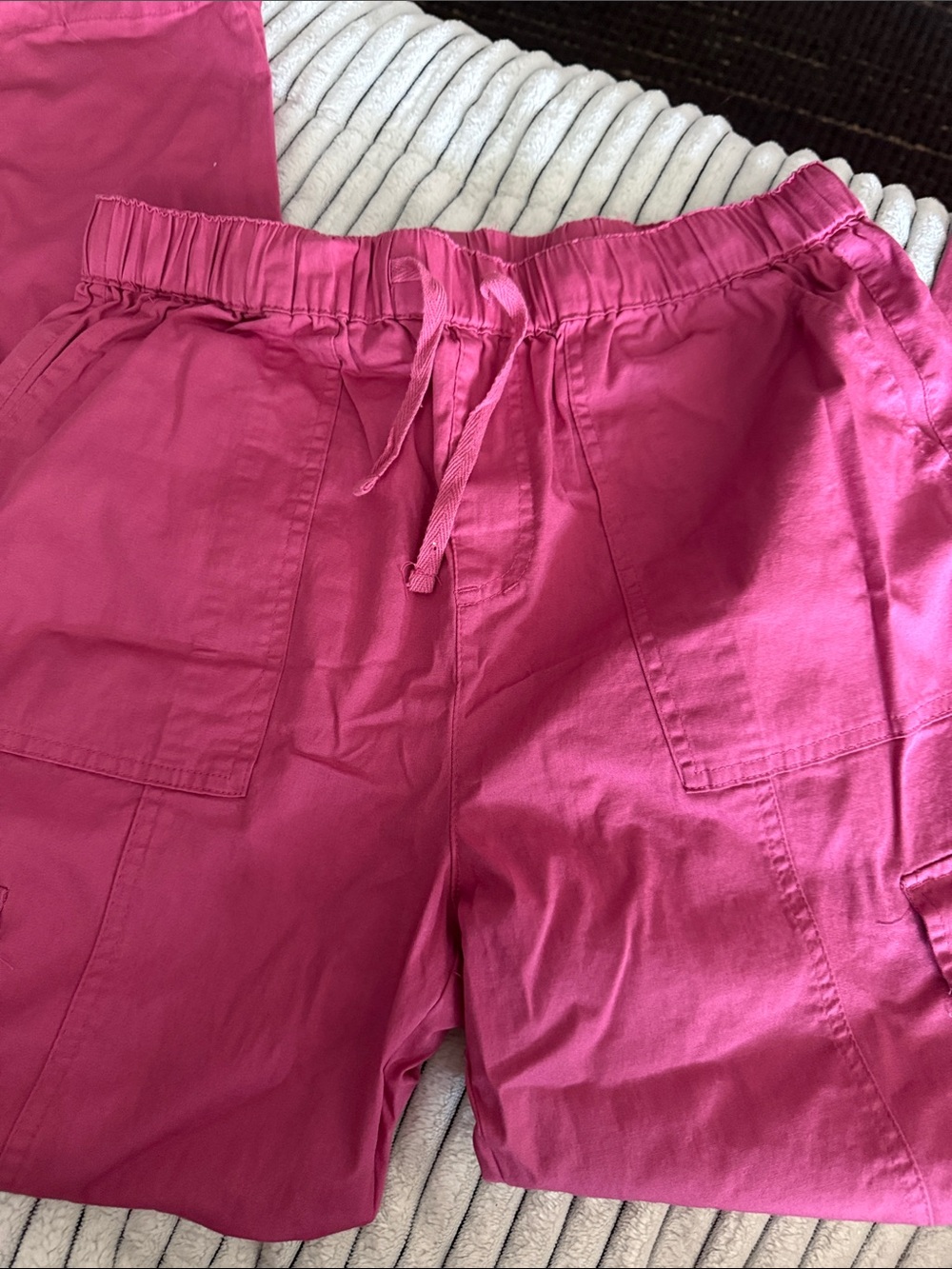 YMI Hot Pink Drawstring Cargo Shorts 0150 NWOT